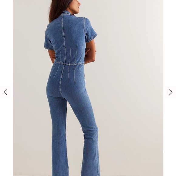 We the Free Denim Zip Up Jumpsuit - Picture 3 of 4